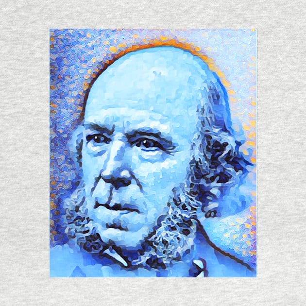 Herbert Spencer Portrait | Herbert Spencer Artwork | Herbert Spencer Painting 14 by JustLit